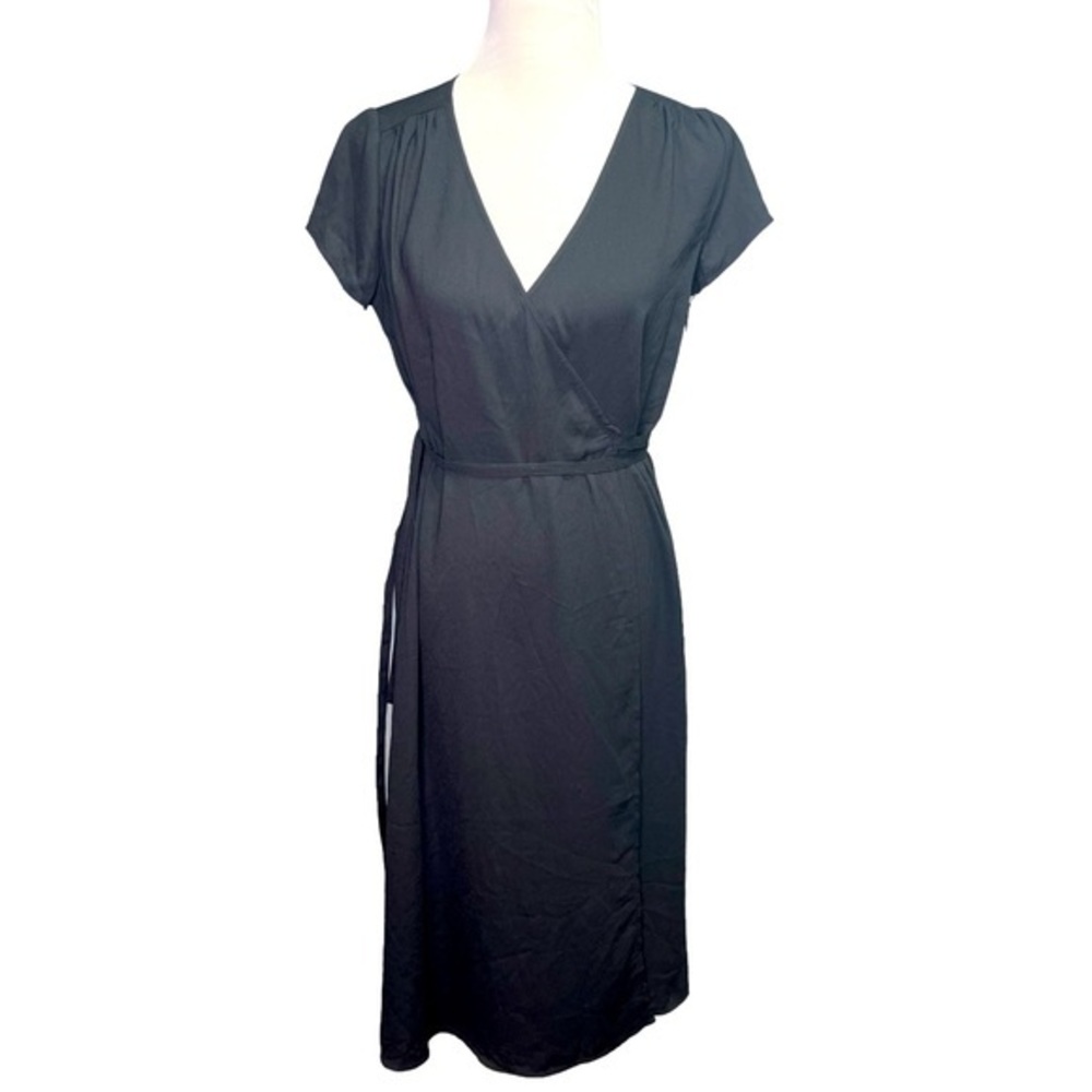 Halogen Black Wrap‎ Dress size  XS nwt